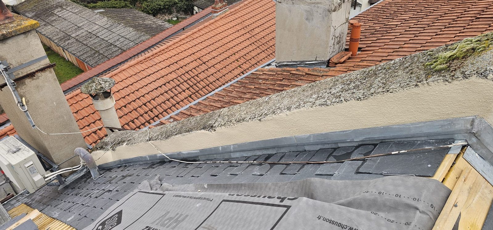 Toiture-terrasse et étanchéité, chantier mené par Toiture Charpente