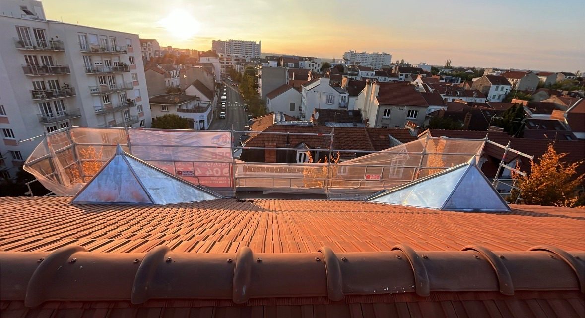 Verrière et véranda, chantier mené par Toiture Charpente