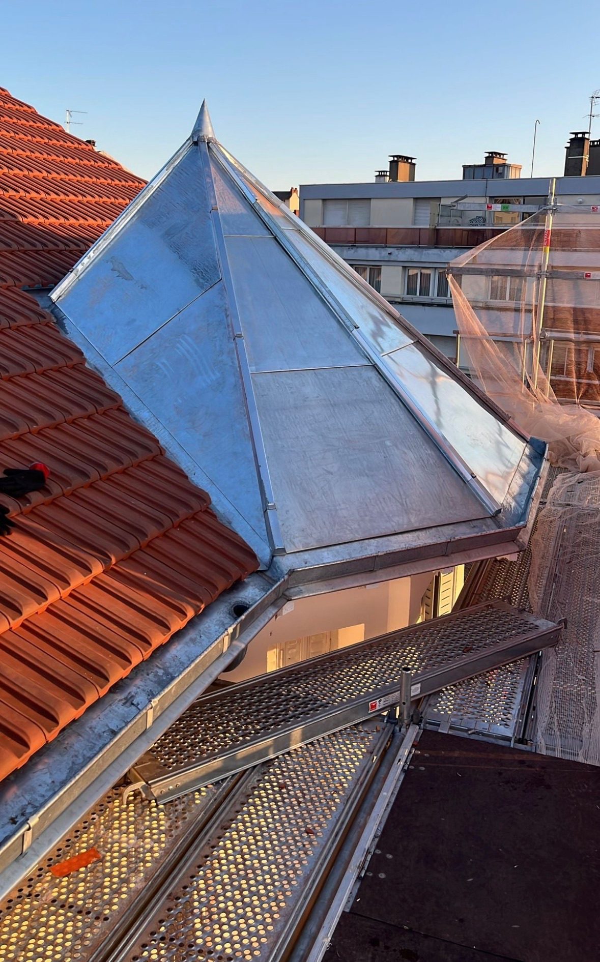 Verrière et véranda, chantier mené par Toiture Charpente