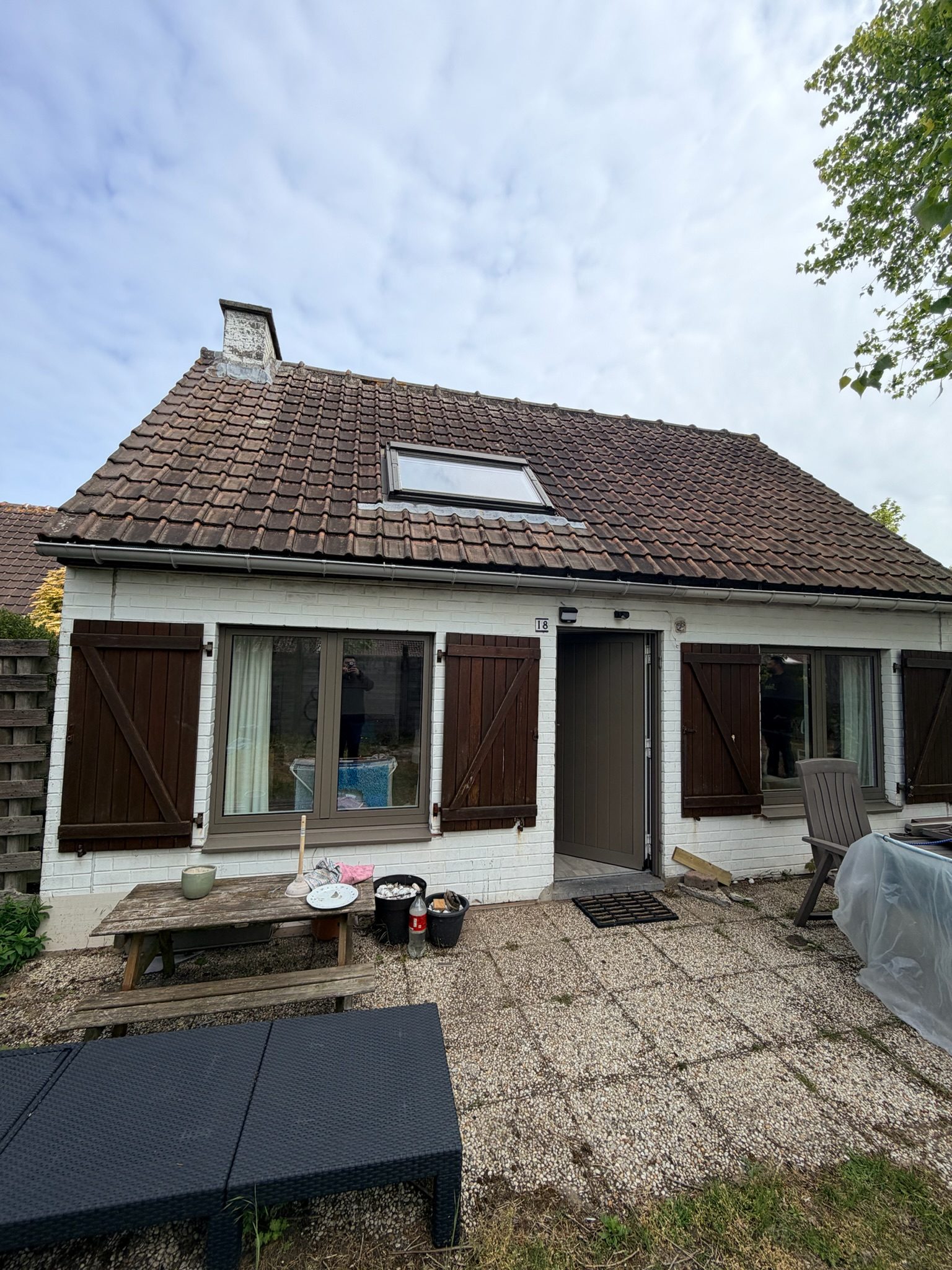 Toiture vue du ciel, chantier mené par Toiture Charpente