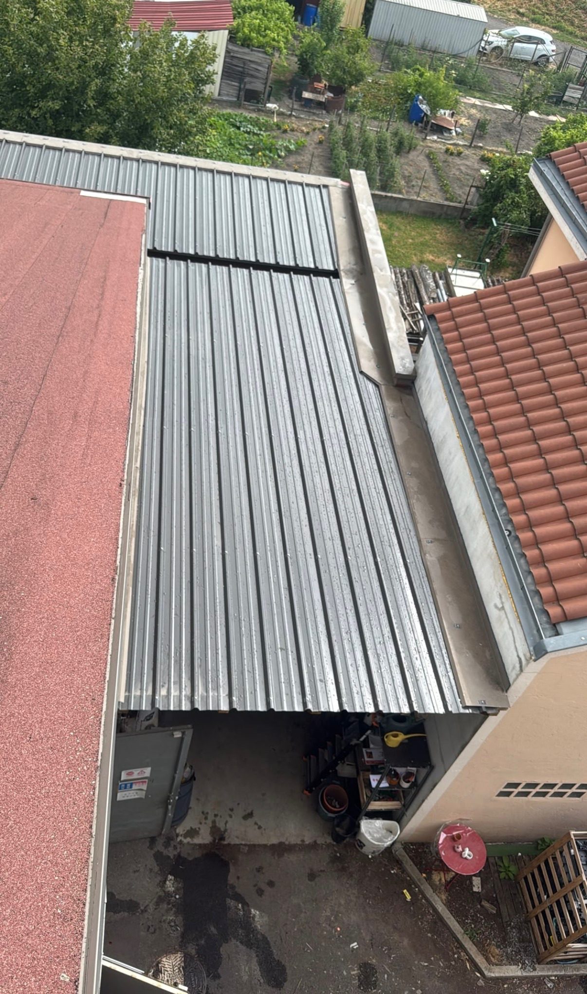 Couverture en zinc à joint debout, chantier mené par Toiture Charpente