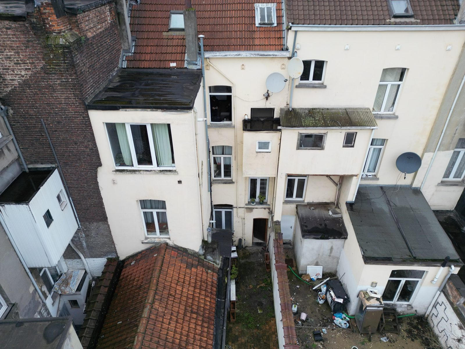 Toiture vue du ciel, chantier mené par Toiture Charpente